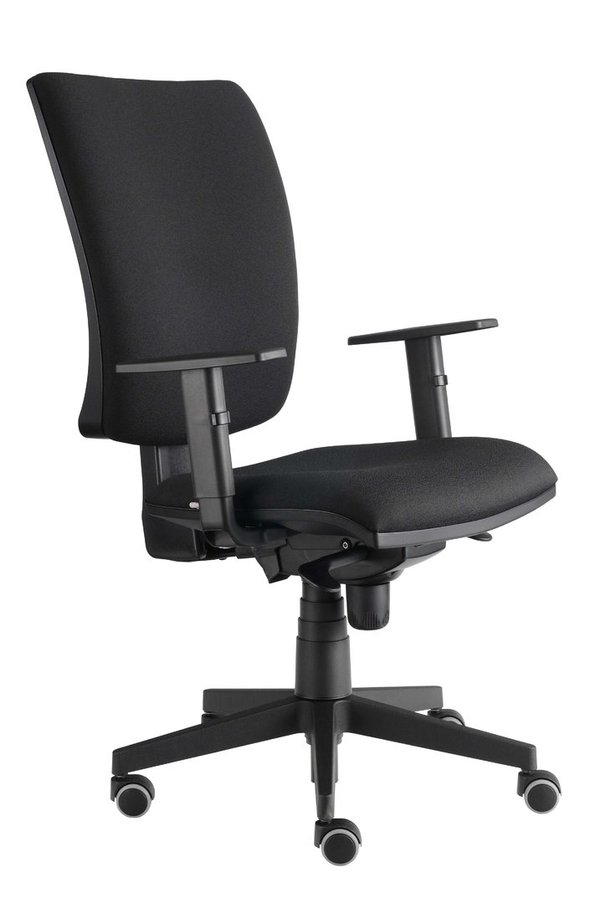 Bürostuhl Solid, Sitz und Rücken gepolstert, schwarz